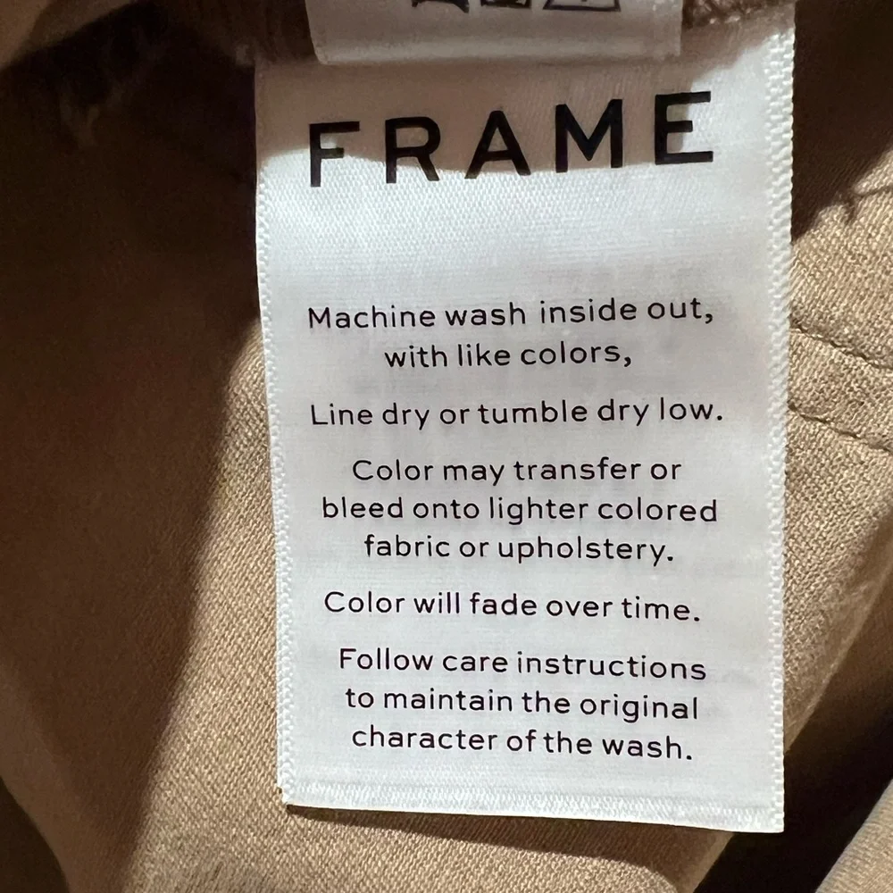 FRAME Paperbag High-Rise‎ Raw Hem Stretch Cotton Mini Skirt Cargo Multi Size 27 - Picture 16 of 16